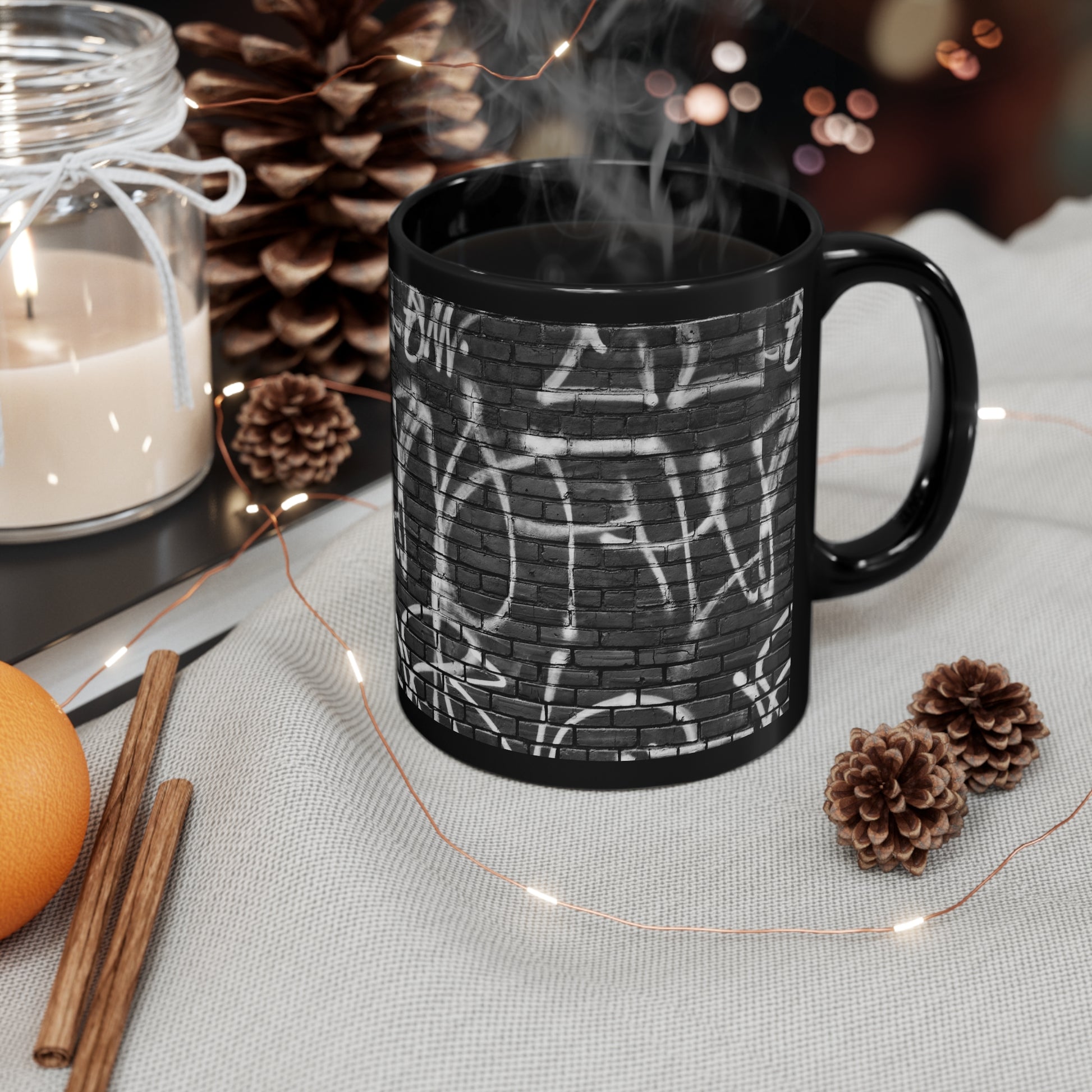 Graffiti wall art coffee mug