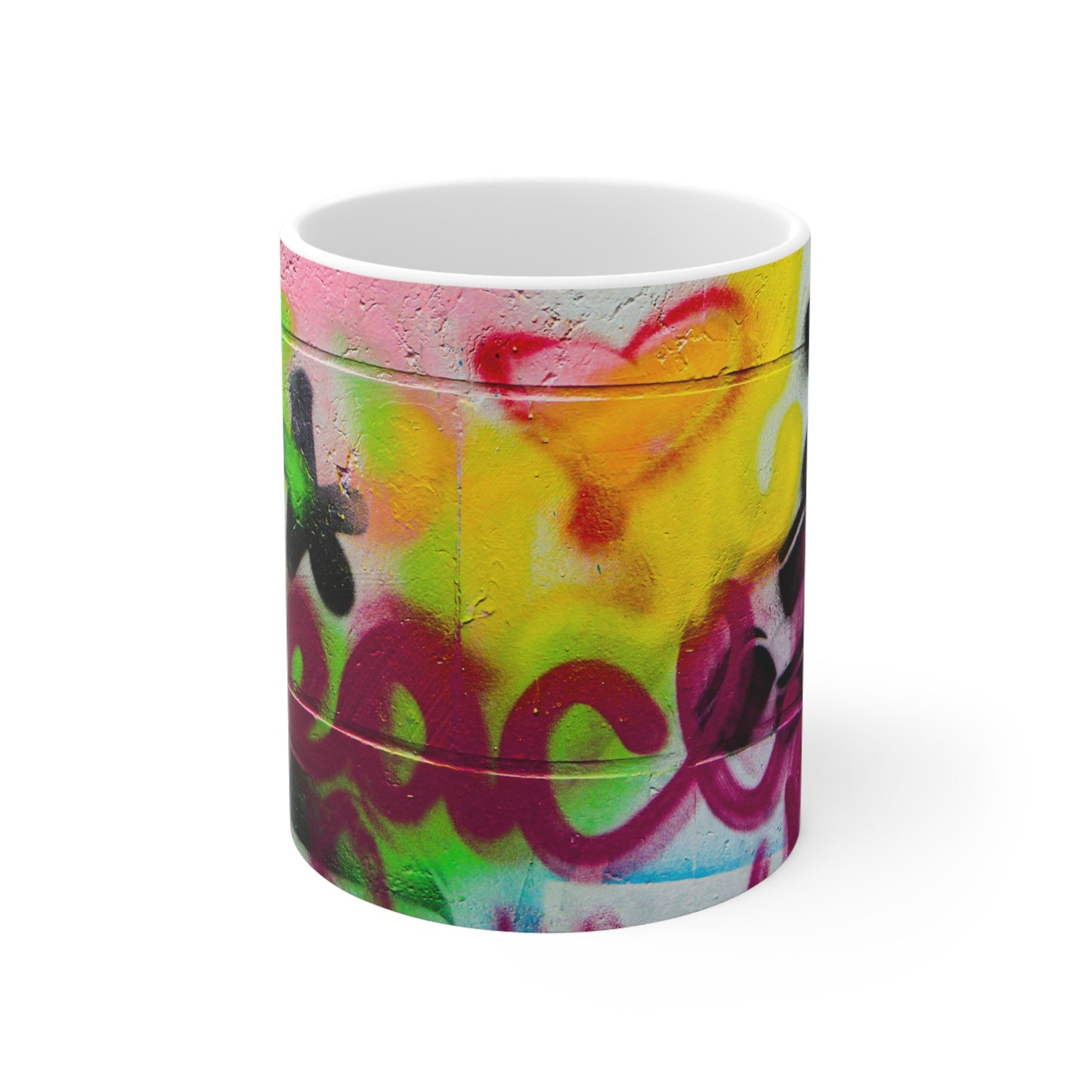 Graffiti wall art coffee mug