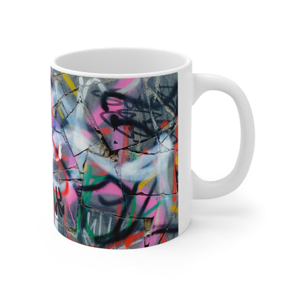 Stunning Graffiti Wall Art Ceramic Mug 11oz