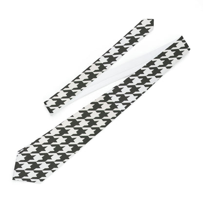 Houndstooth Print Necktie