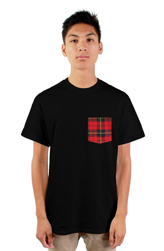 Tartan Print Pocket T