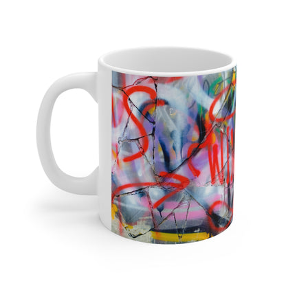 Stunning Graffiti Wall Art Ceramic Mug 11oz