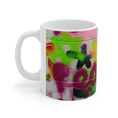 Graffiti wall art coffee mug