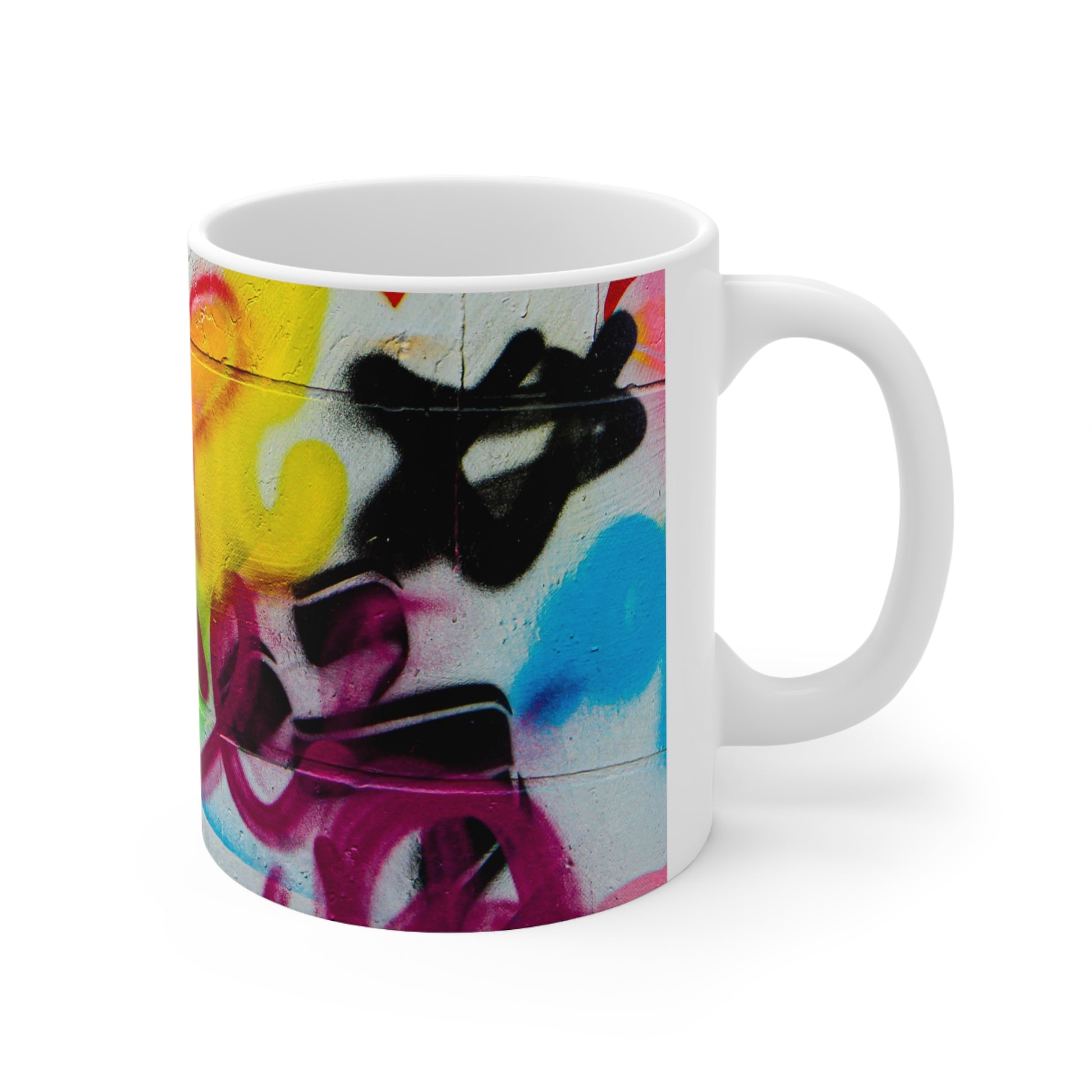 Graffiti wall art coffee mug