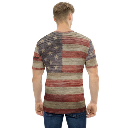 USA American Flag T-Shirt, Realistic-Looking Flag Fabric