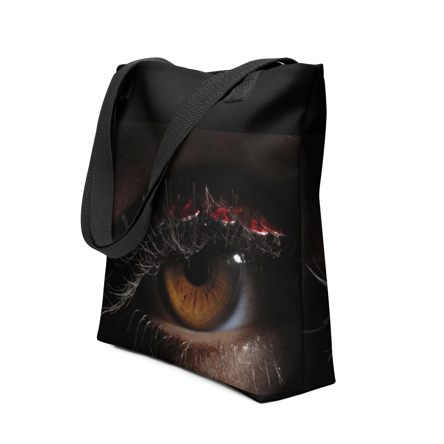 Stylish Tote Bag with Mysterious Realistic-Looking All-Seeing Eye