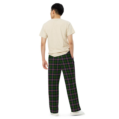 Man wearing green plaid pants