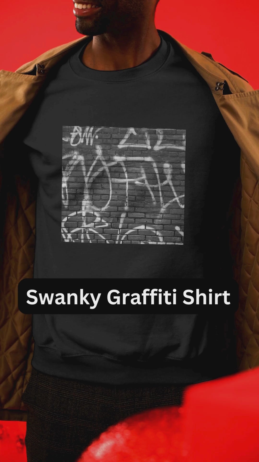 Graffiti wall art coffee mug and matching sweatshirt