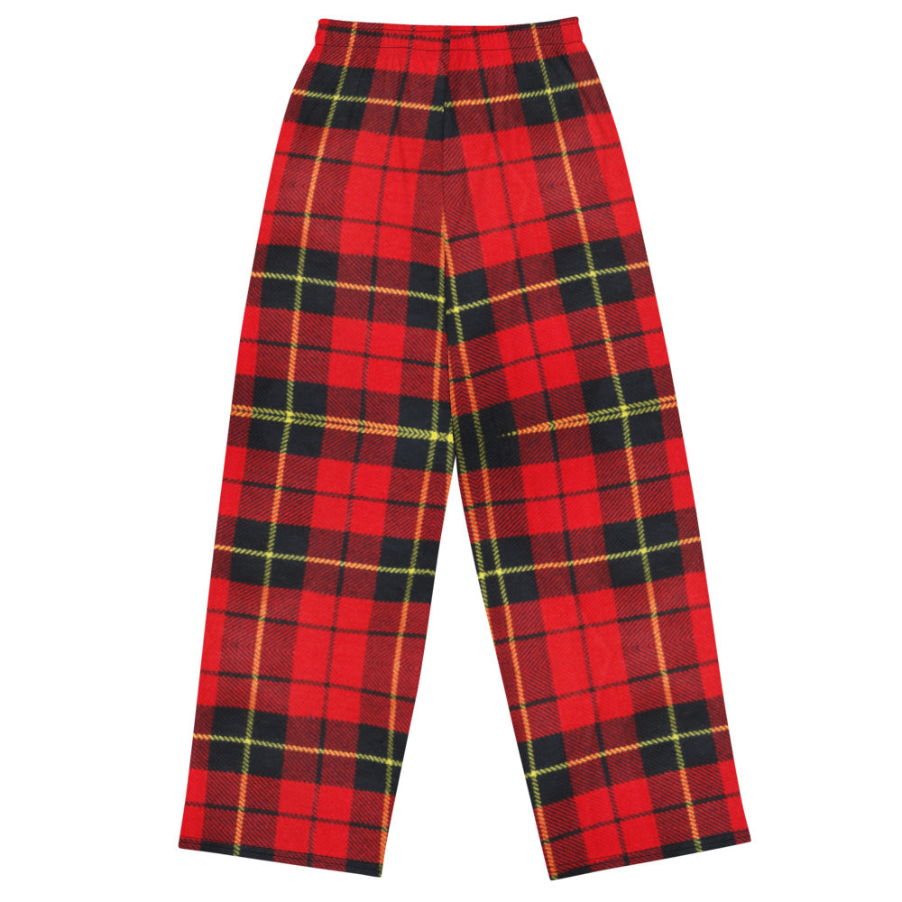 tartan print comfort pants