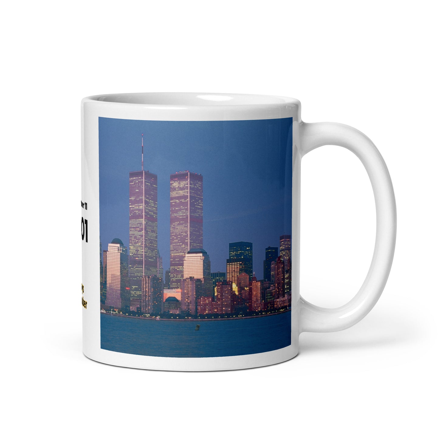 Coffee Mug of Iconic World Trade Center Twin Towers at Dusk