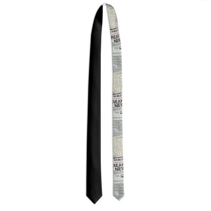 Swanky Newspaper Print Neck Tie