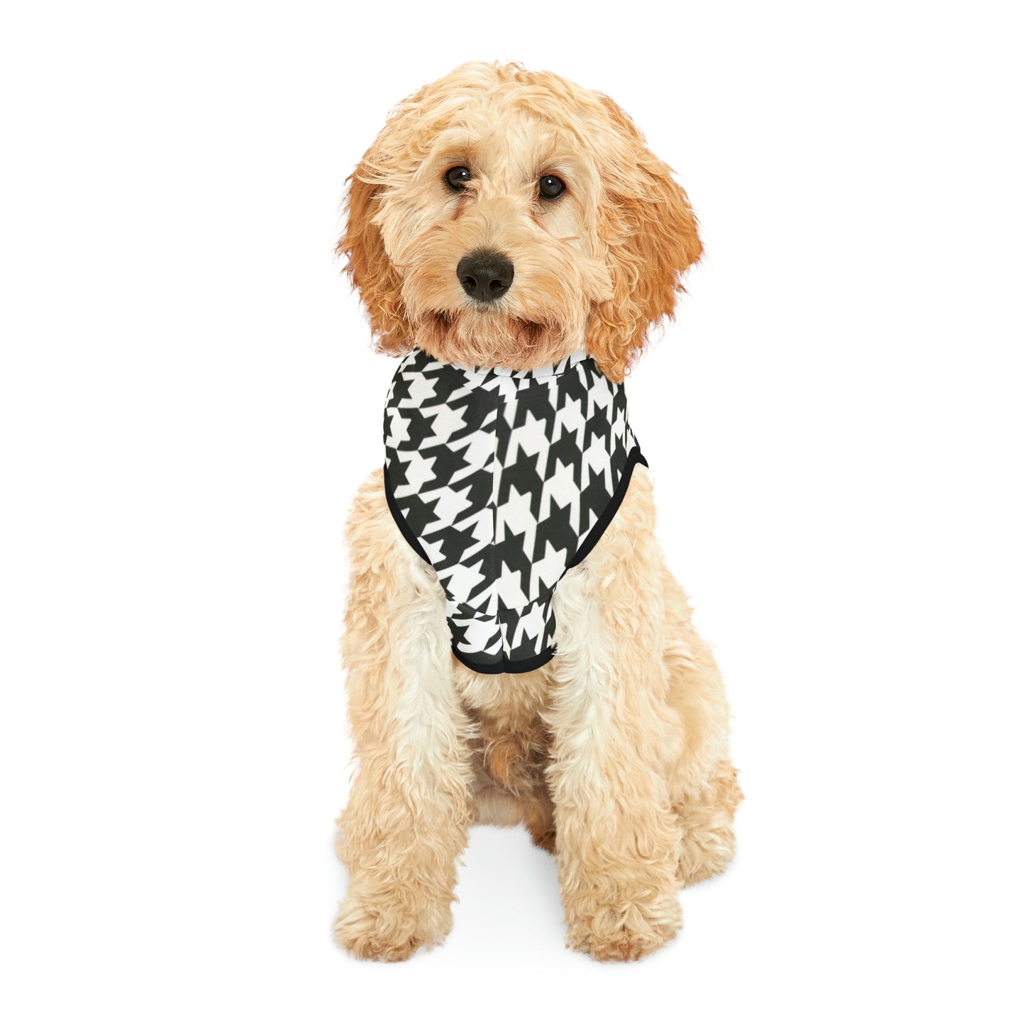 Houndstooth Print Dog Hoodie for Stylish Fur Babies