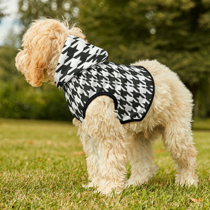 Houndstooth Print Dog Hoodie for Stylish Fur Babies