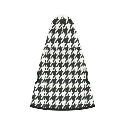 Houndstooth Print Dog Hoodie for Stylish Fur Babies