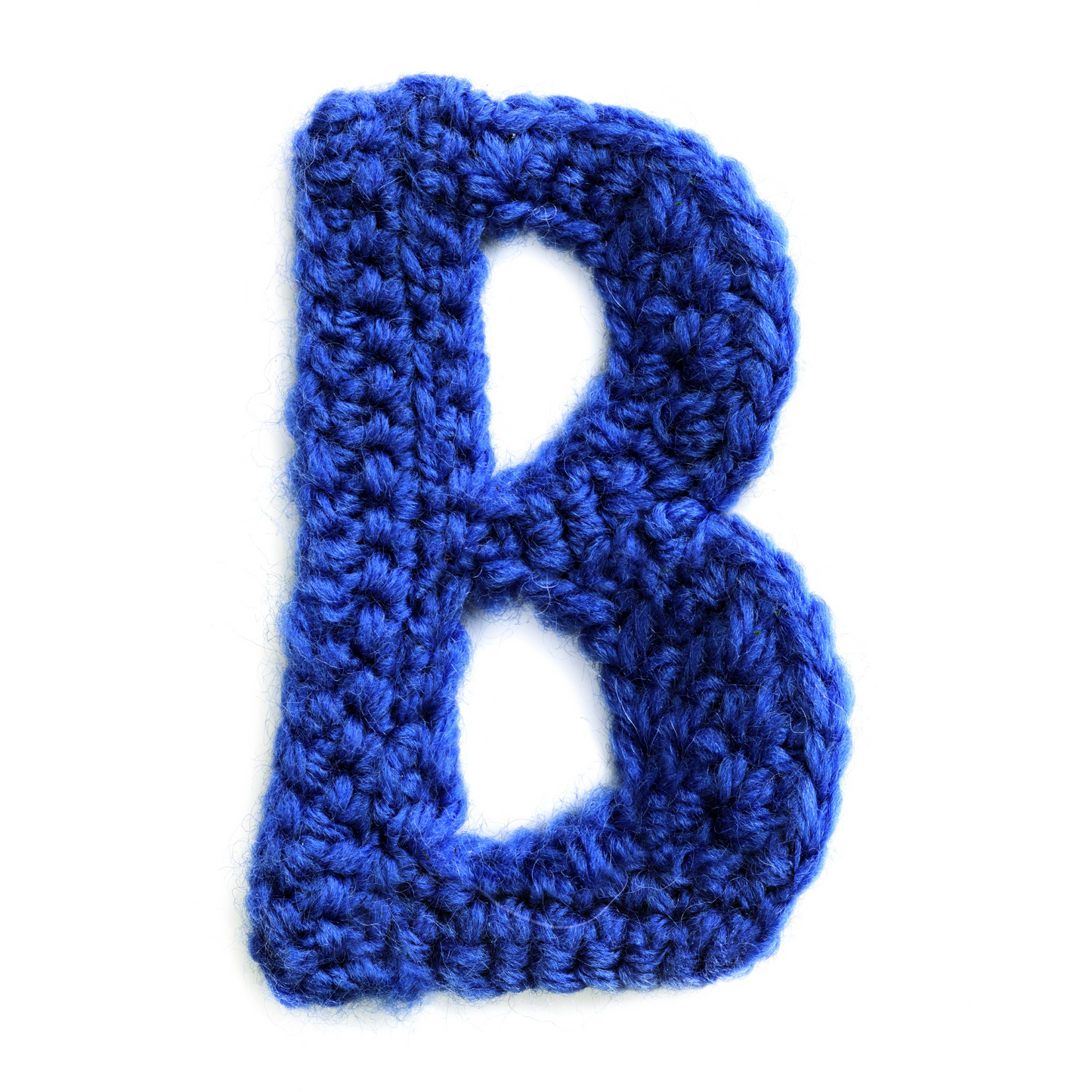 Hand Crocheted Alphabet Letter Applique, 12 inch