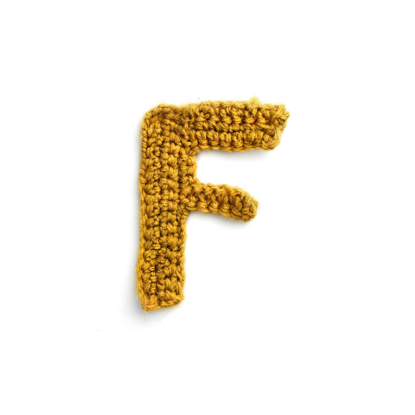 Hand Crocheted Alphabet Letter Applique, 12 inch