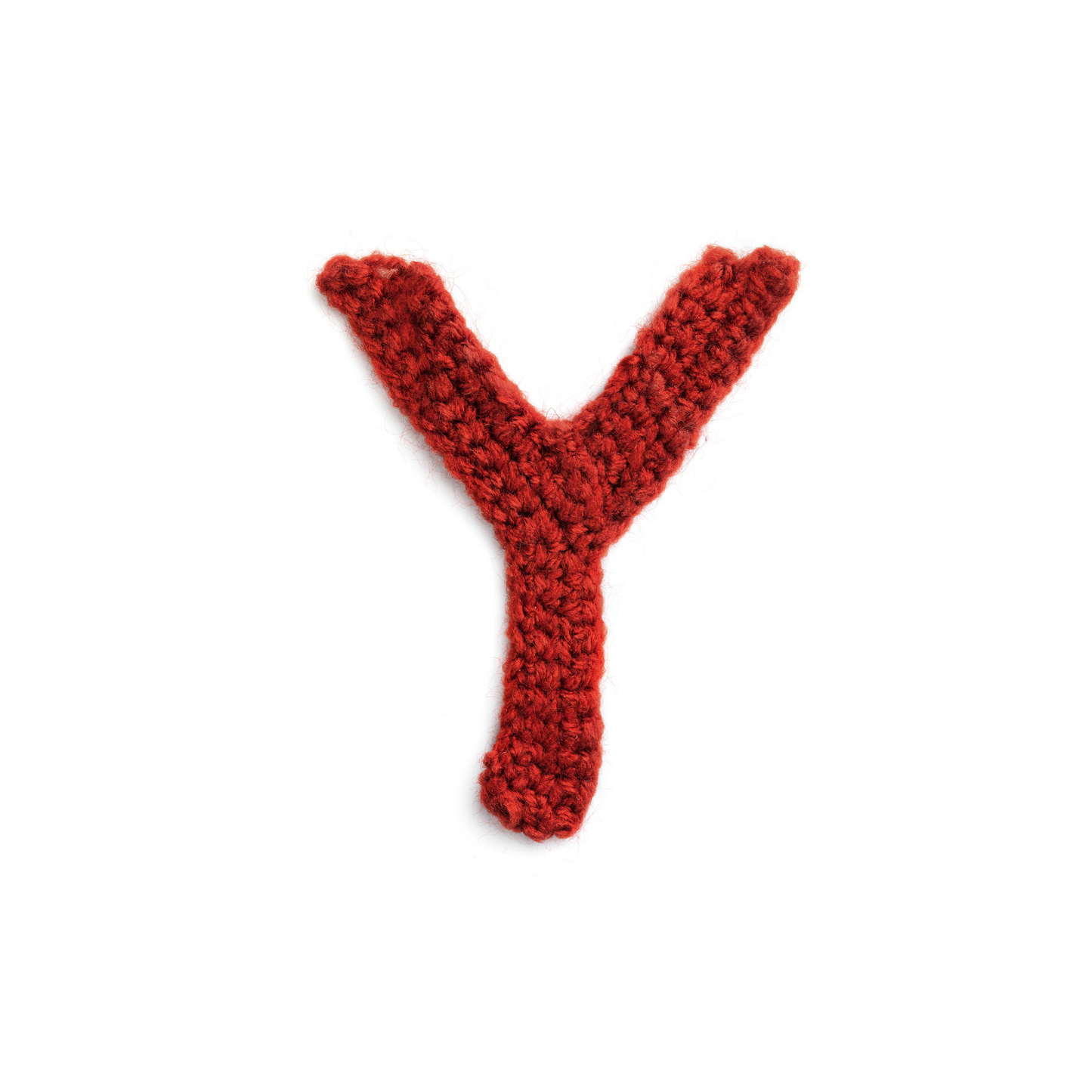 Hand Crocheted Alphabet Letter Applique, 12 inch