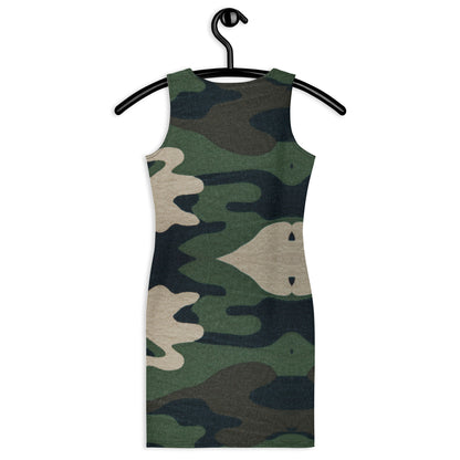 Sexy Camouflage Print Pencil Dress Madame Tealight Sexy Camouflage Print Pencil Dress Madame Tealight