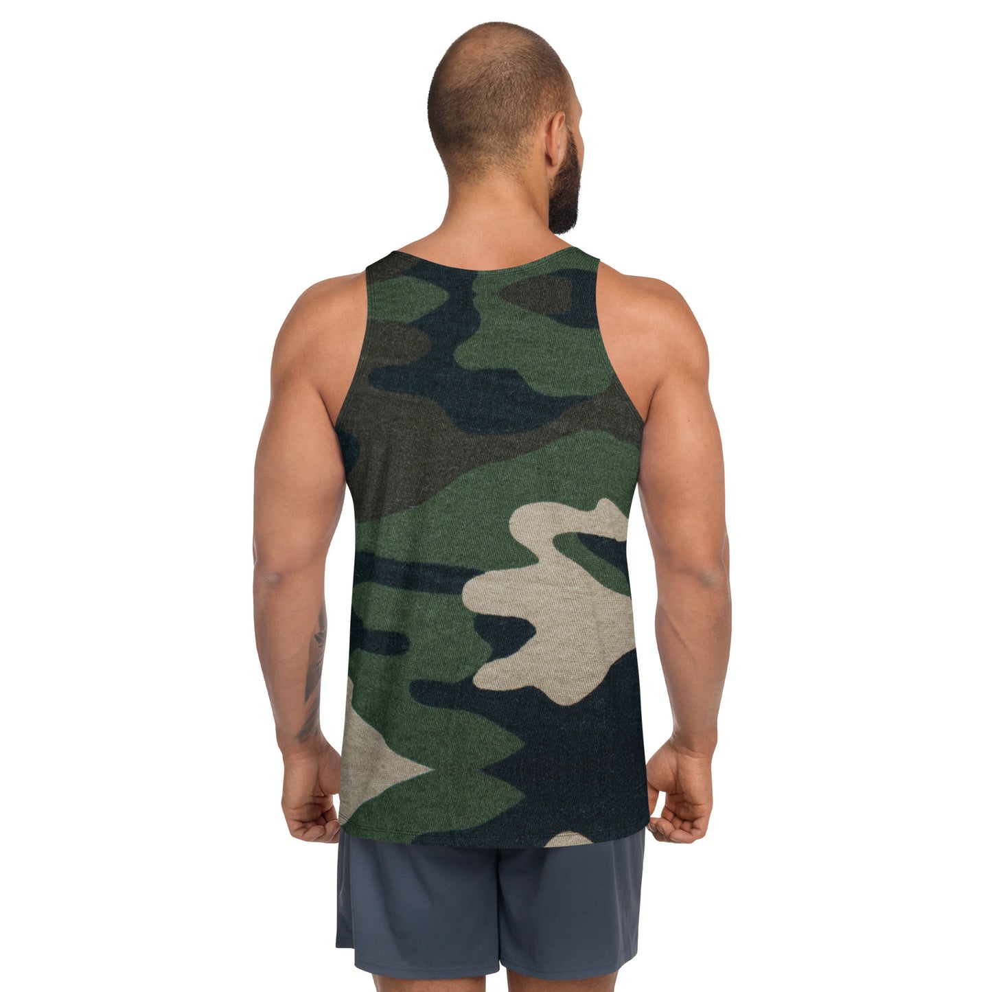 Swanky Large Camouflage Print Tank Top for Men