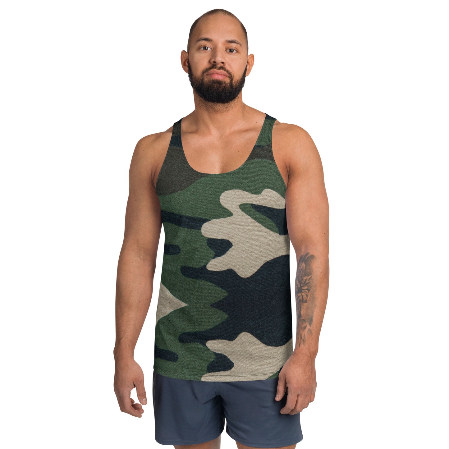 Swanky Large Camouflage Print Tank Top for Men