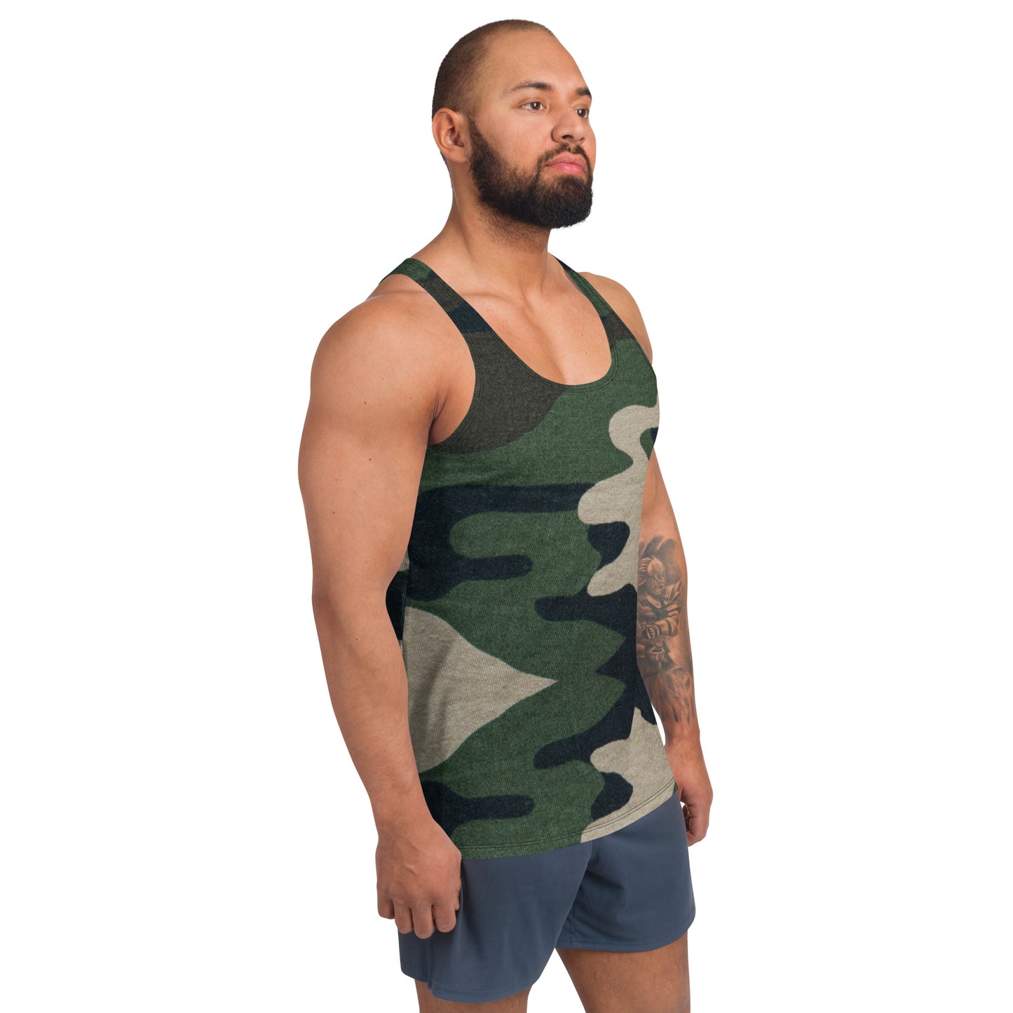 Swanky Large Camouflage Print Tank Top for Men