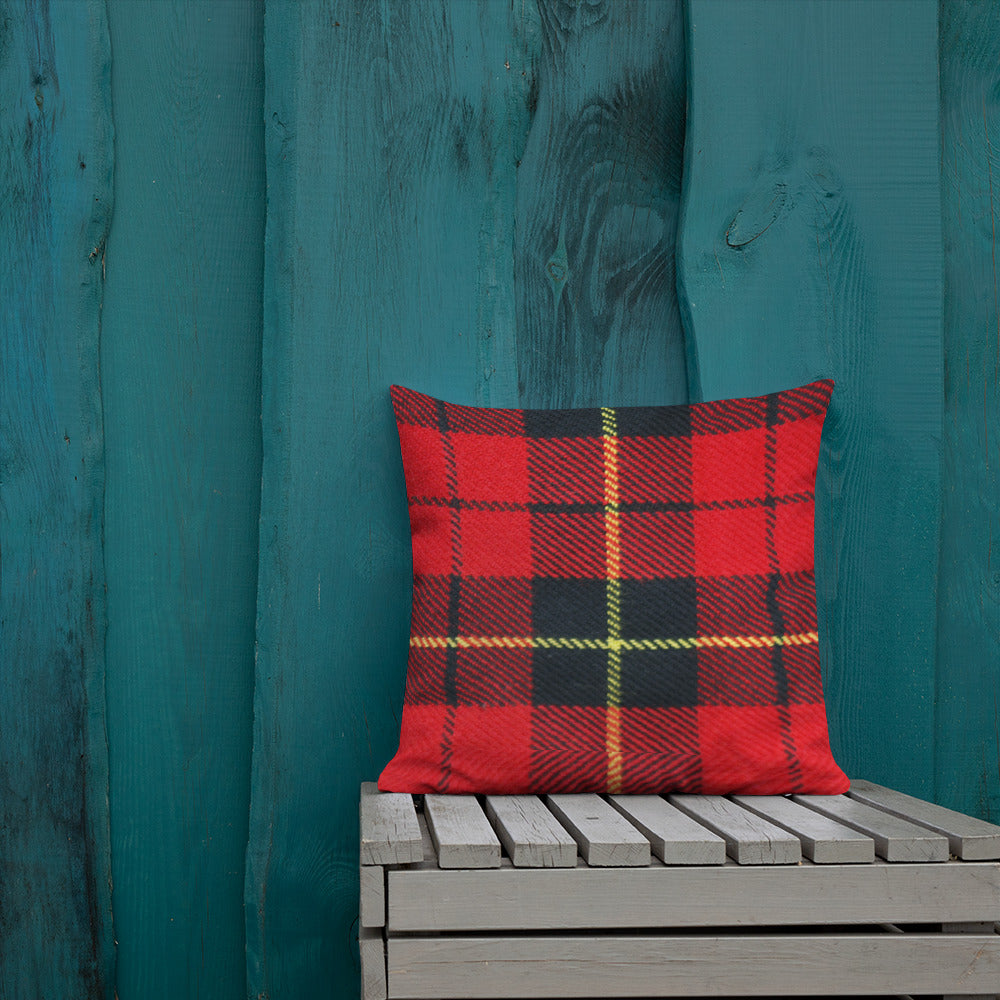 Tartan Plaid Throw Pillow for Chair Sofa Bed