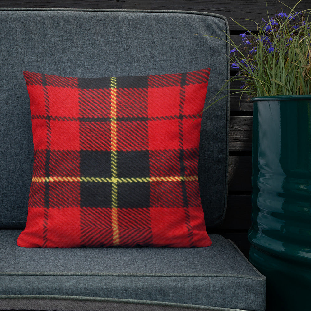 Tartan Plaid Throw Pillow for Chair Sofa Bed