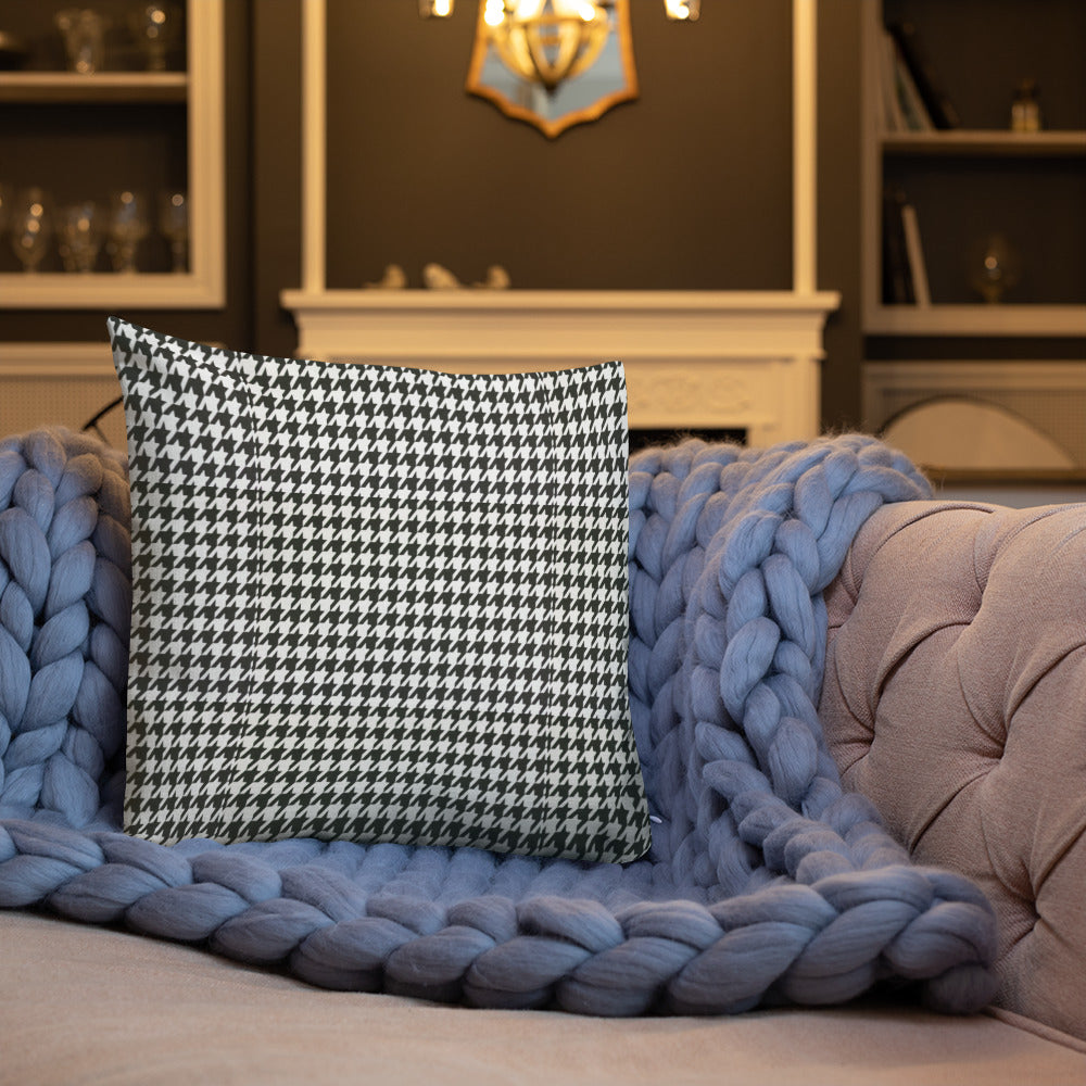 Houndstooth Throw Pillow for Chair Sofa Bed