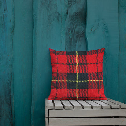 Tartan Plaid Throw Pillow for Chair Sofa Bed