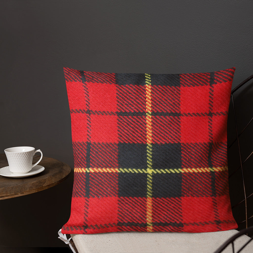 Tartan Plaid Throw Pillow for Chair Sofa Bed