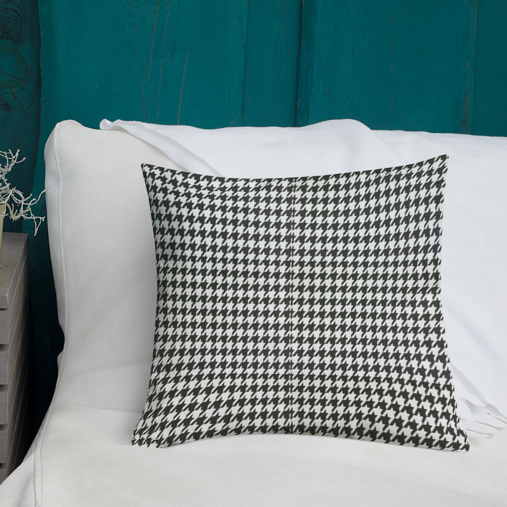 Houndstooth Throw Pillow for Chair Sofa Bed