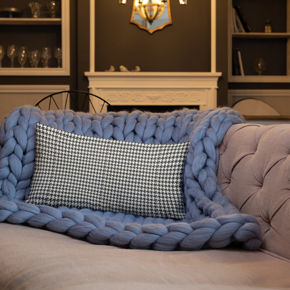 Houndstooth Throw Pillow for Chair Sofa Bed