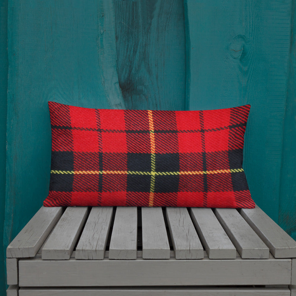 Tartan Plaid Throw Pillow for Chair Sofa Bed