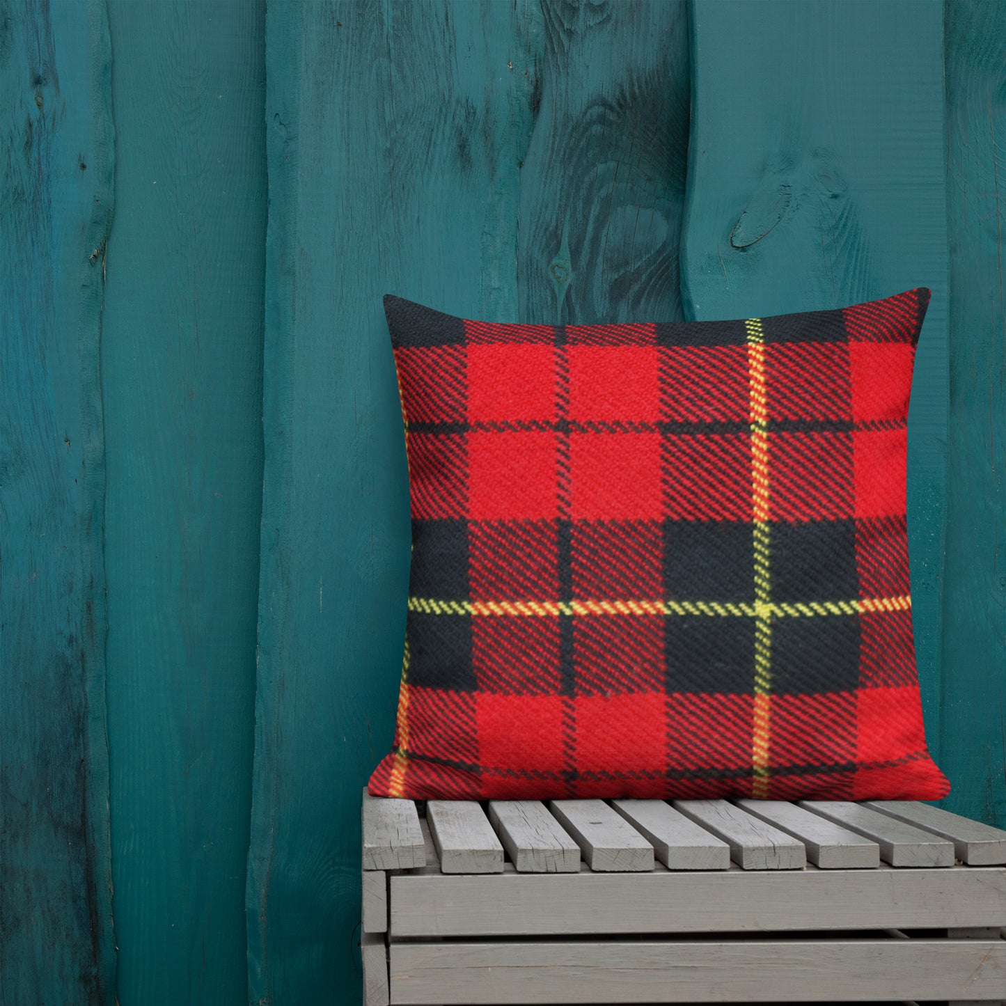 Tartan Plaid Throw Pillow for Chair Sofa Bed