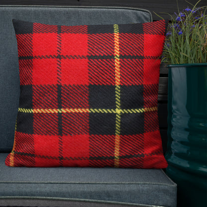 Tartan Plaid Throw Pillow for Chair Sofa Bed