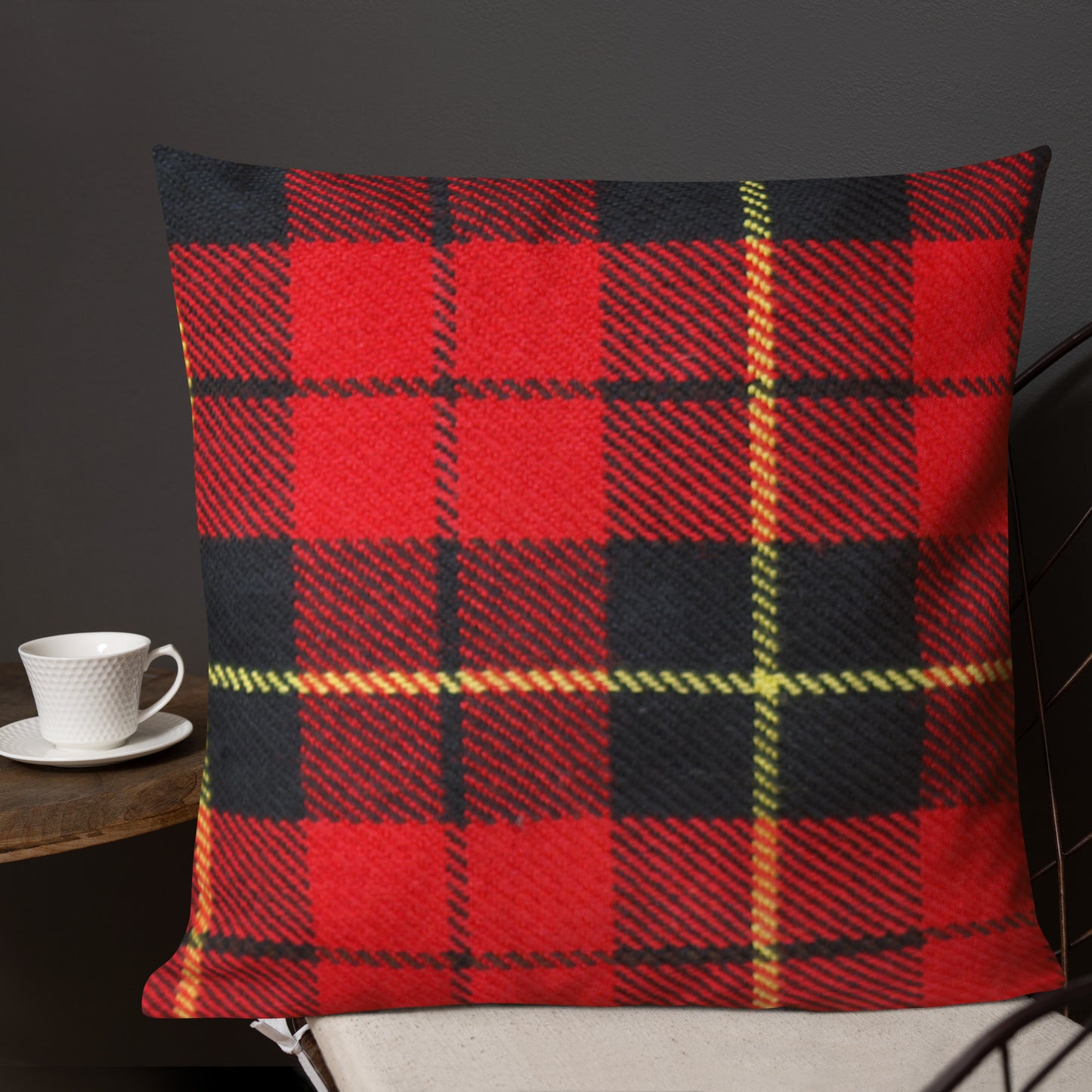 Tartan Plaid Throw Pillow for Chair Sofa Bed