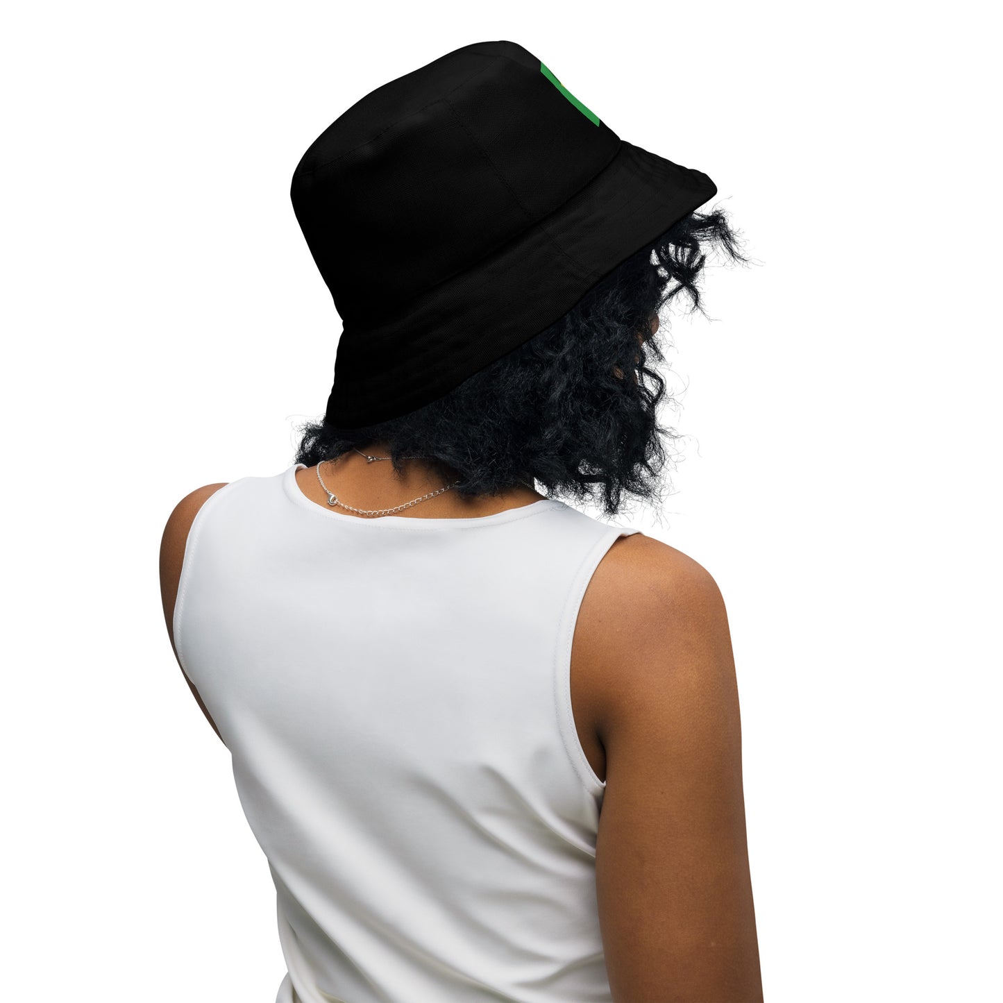 Swanky Red Black Green Reversible Bucket Hat