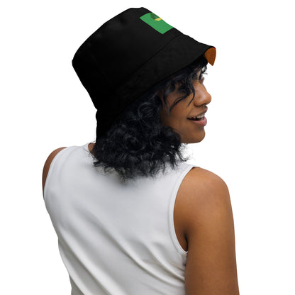 Swanky Red Black Green Reversible Bucket Hat