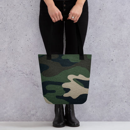 Stylish Camouflage Print Tote Bag