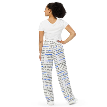 Swanky Success Dictionary Print Unisex Comfort Pants