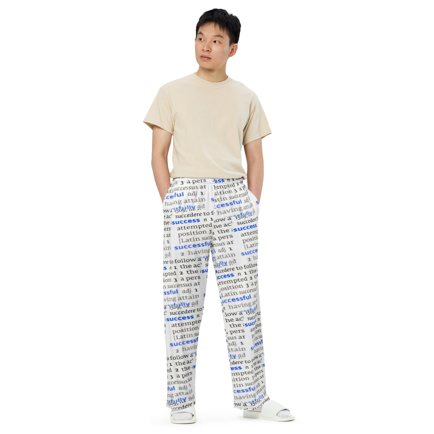 Swanky Success Dictionary Print Unisex Comfort Pants