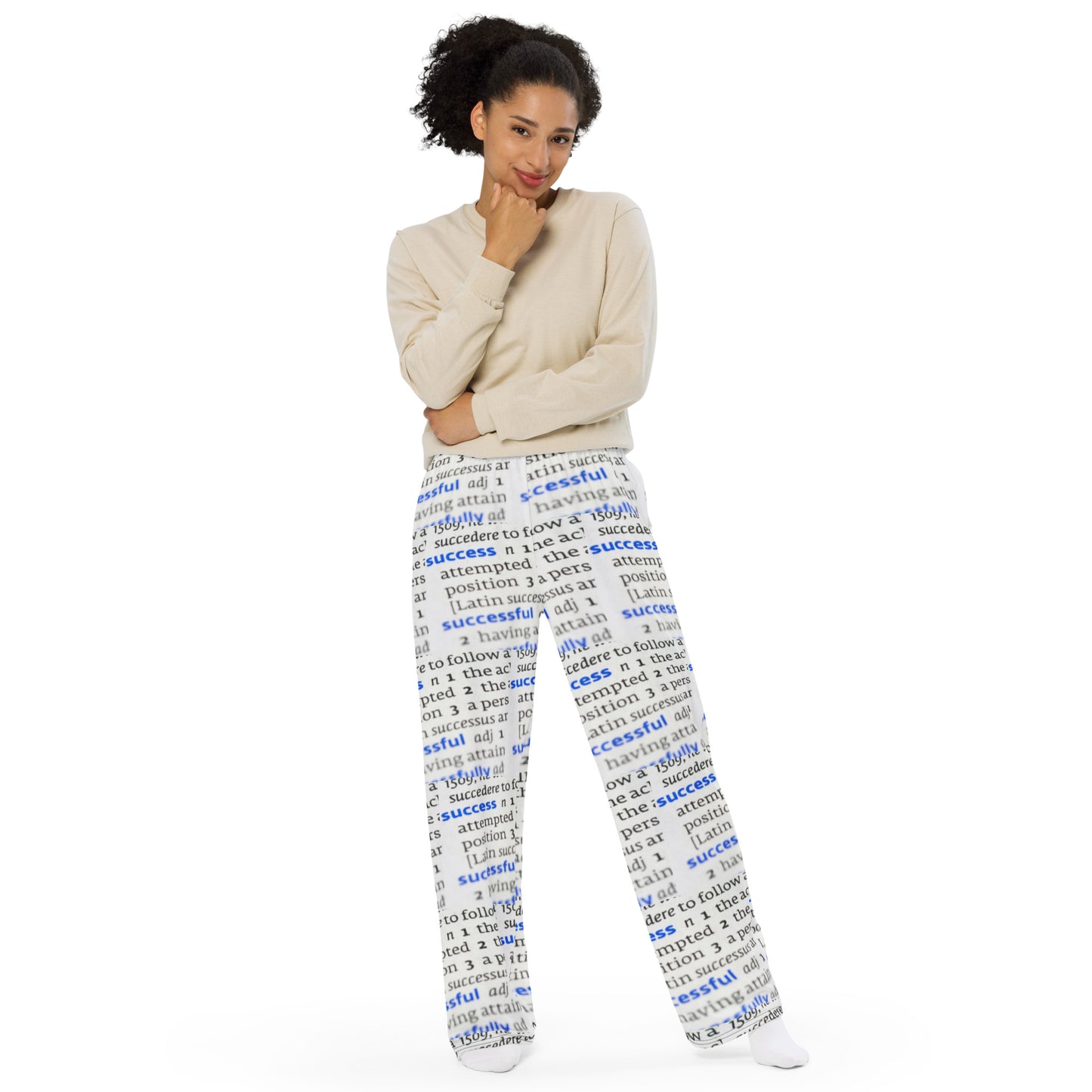 Swanky Success Dictionary Print Unisex Comfort Pants