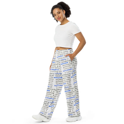 Swanky Success Dictionary Print Unisex Comfort Pants