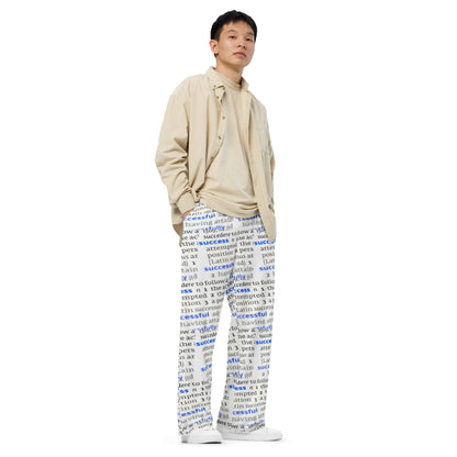 Swanky Success Dictionary Print Unisex Comfort Pants