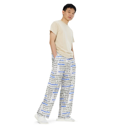 Swanky Success Dictionary Print Unisex Comfort Pants